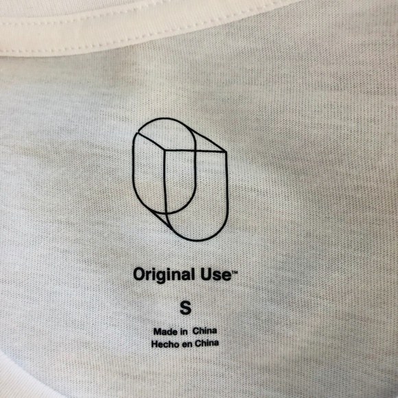 Way Up White Blue Crewneck Graphic Tee T-Shirt S - Picture 4 of 6